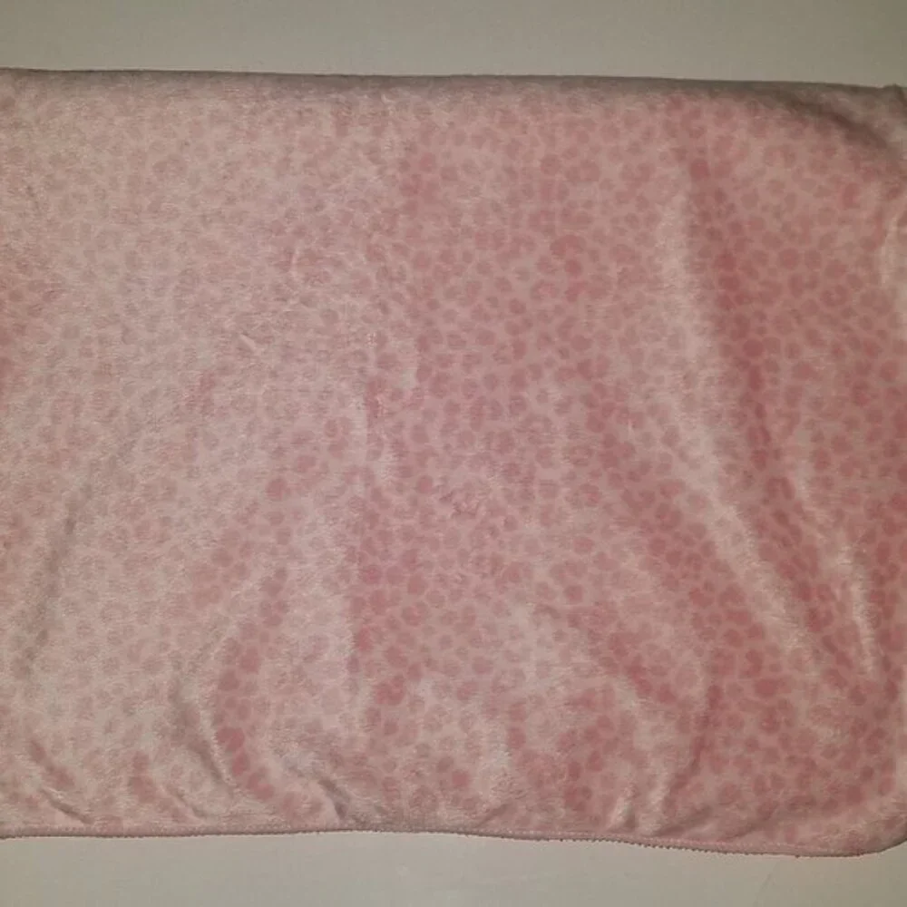 Carter's Just One You White Pink Animal Leopard Print Baby Blanket Fleece Lovey